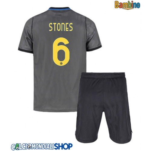 Maglie da calcio Inter Milan John Stones #6 Terza Maglia Bambino 2026-27 Manica Corta + Pantaloni corti)